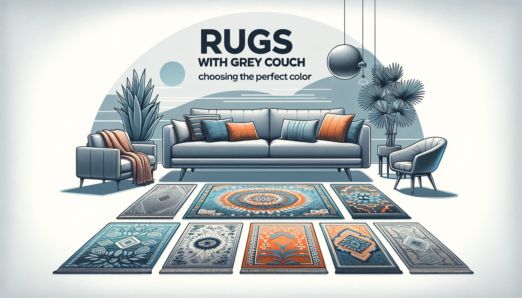what color rug goes with a grey couch