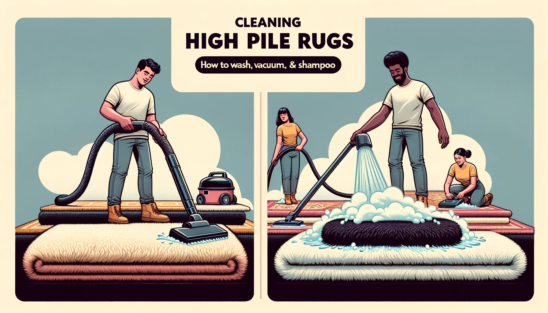 Cleaning High Pile Rugs: How to Wash, Vacuum, & Shampoo