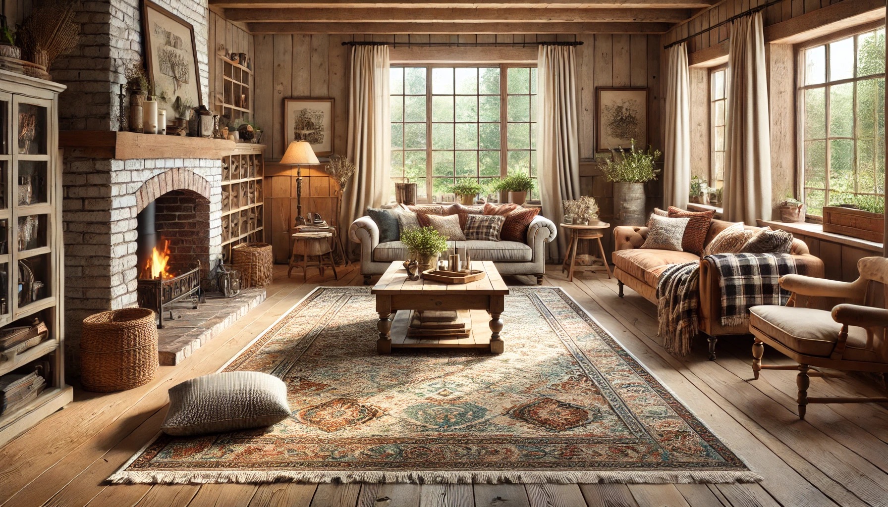 Farmhouse rug ideas