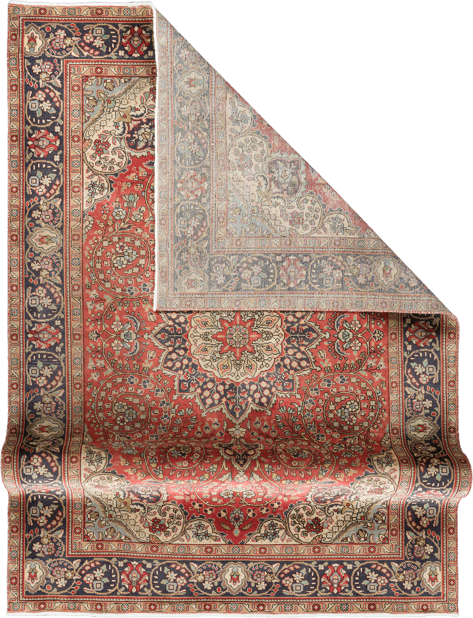 Patina Tabriz Rectangle Red Rug 7×10 Wool-Cotton