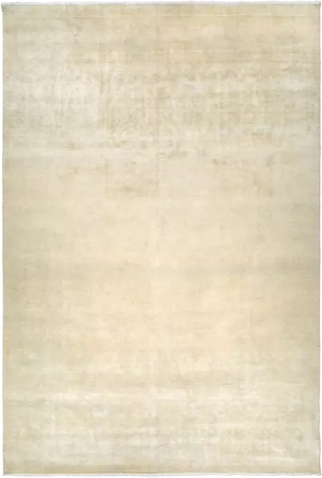 Modern Kashan Rectangle Beige Rug 9×14 Wool-Cotton