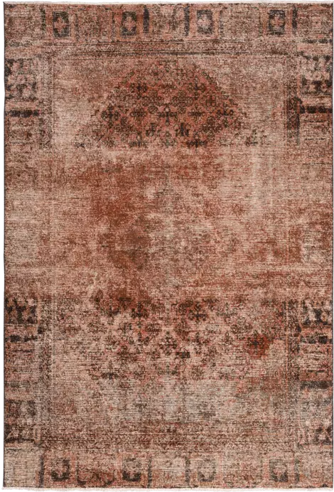 Colorful Vintage Josheqan Rectangle Orange Rug 6×10 Wool-Cotton