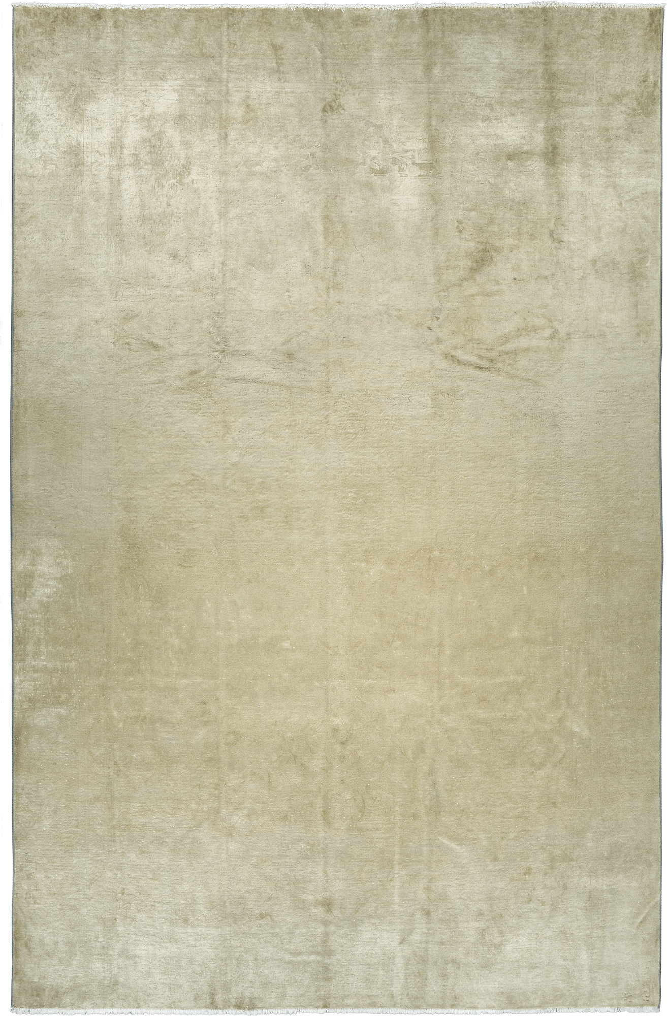 Modern Tabriz Rectangle Beige Rug 8×12 Wool-Cotton