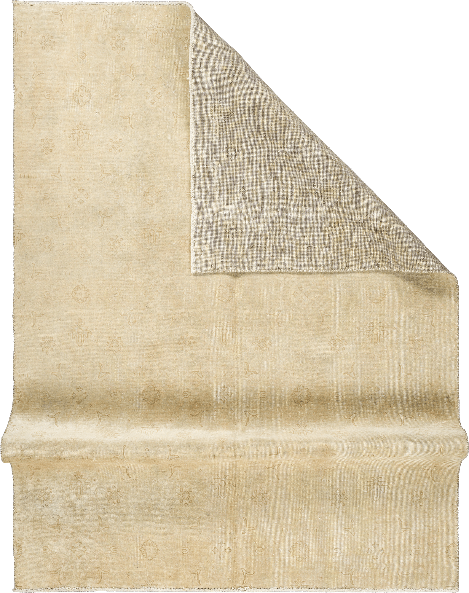 Modern Tabriz Rectangle Beige Rug 6×9 Wool-Cotton