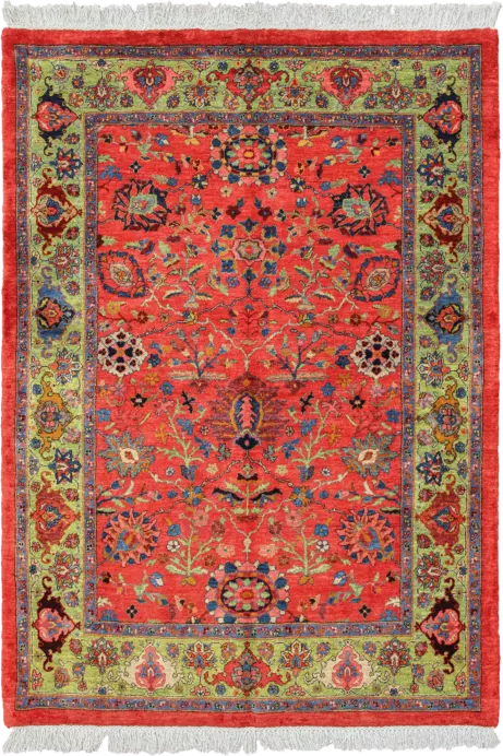 Newly Woven Heritage Bidjar Rectangle Red Rug 5×7 Wool-Cotton