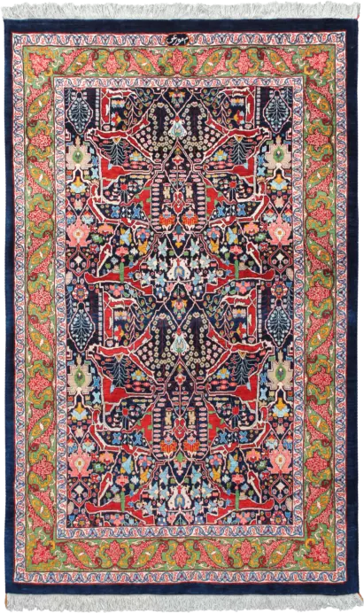 Newly Woven Heritage Bidjar Rectangle Blue Rug 7×11 Wool-Cotton