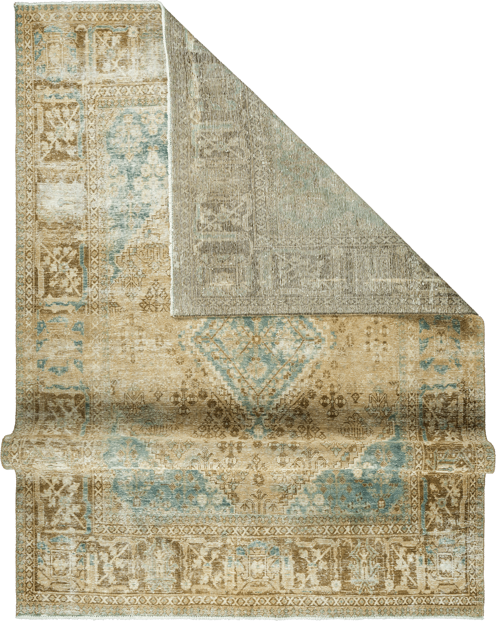 Modern Josheqan Rectangle Beige Rug 7×11 Wool-Cotton