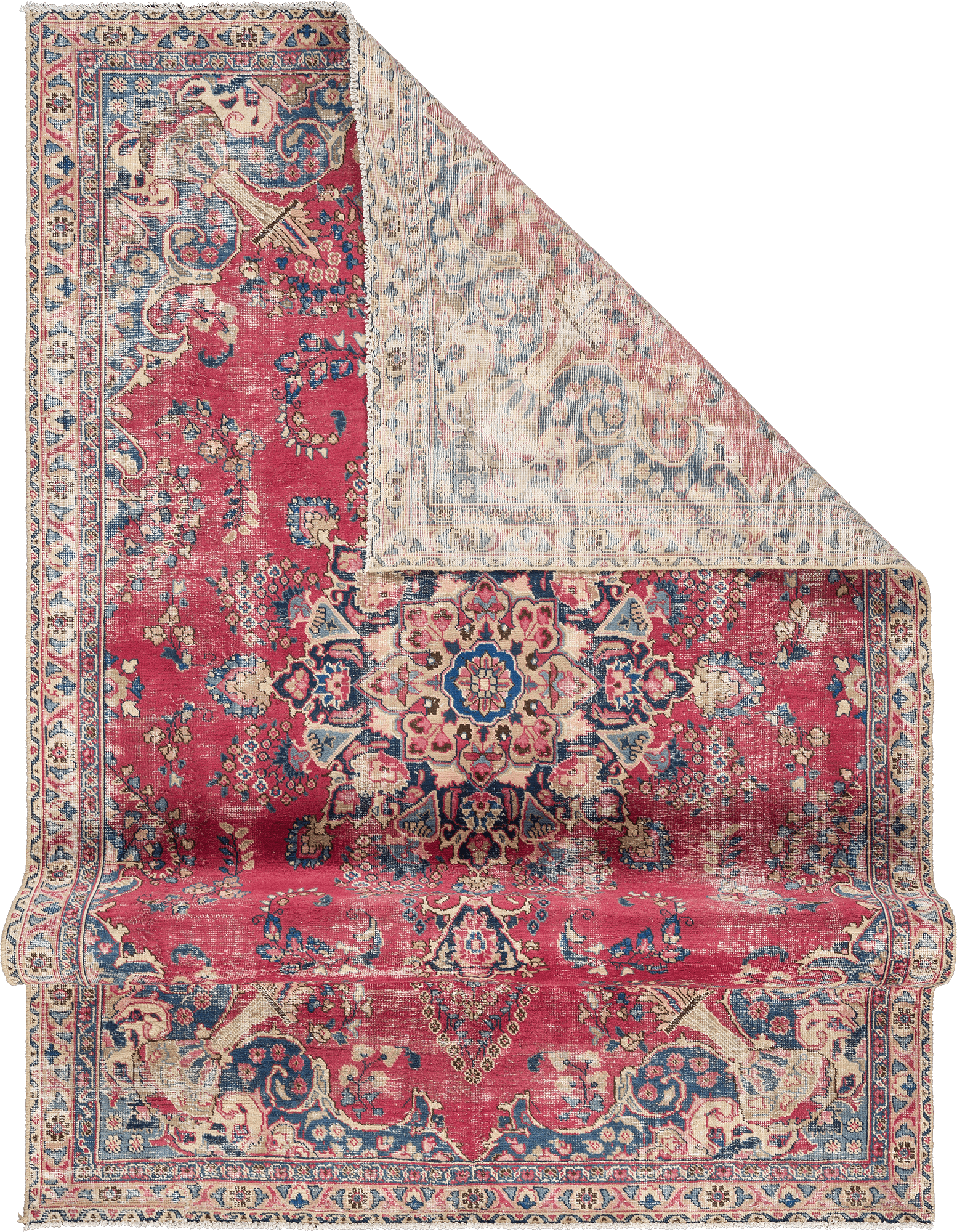 Patina Tabriz Rectangle Red Rug 6×9 Wool-Cotton