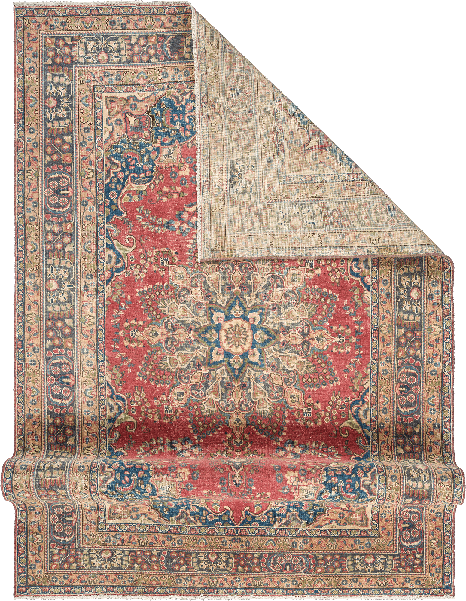 Patina Tabriz Rectangle Red Rug 6×10 Wool-Cotton