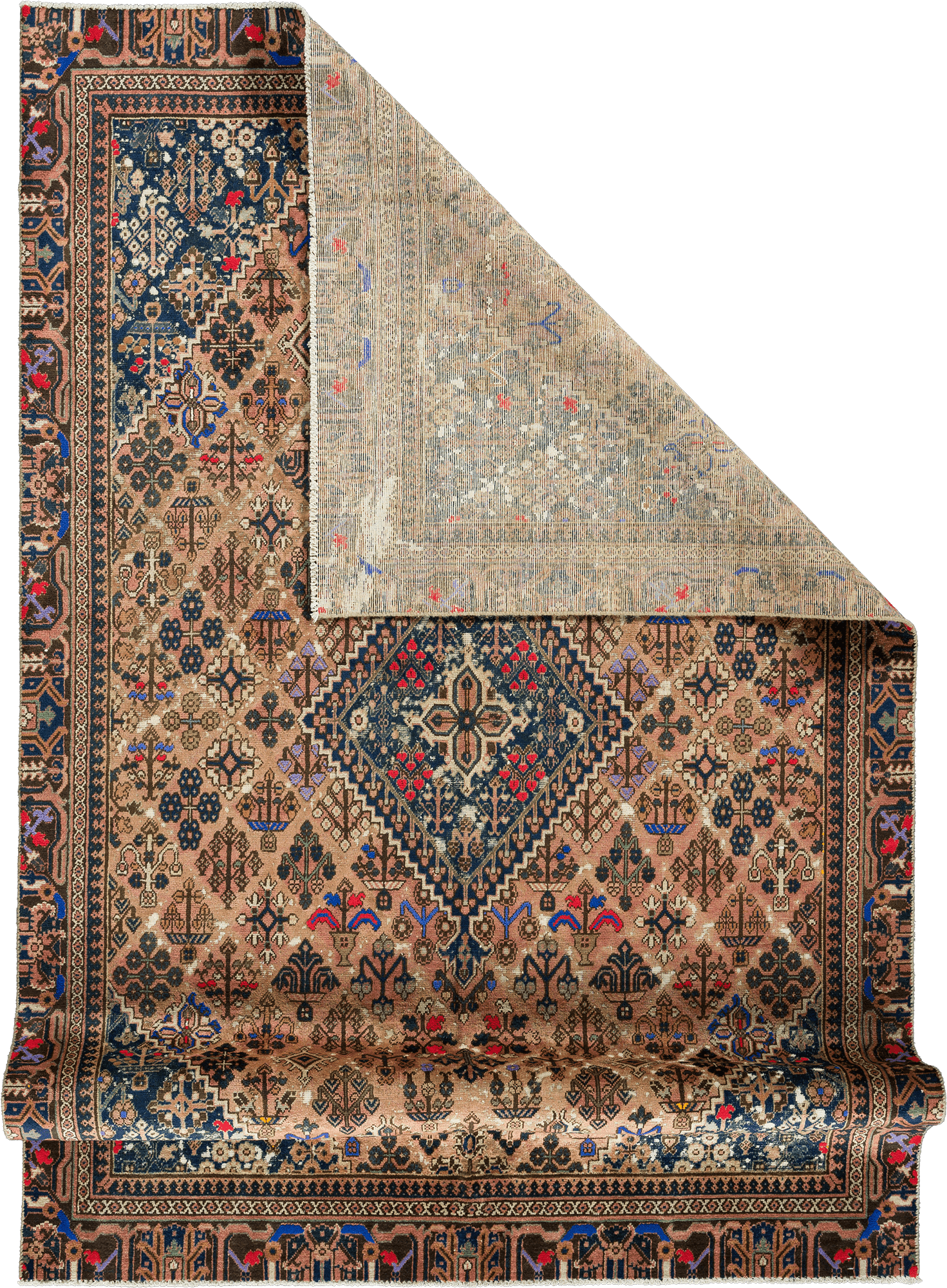 Patina Josheqan Rectangle Pink Rug 6×9 Wool-Cotton