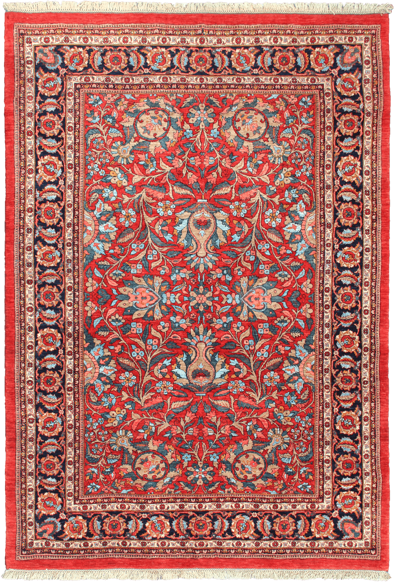 Newly Woven Heritage Bidjar Rectangle Red Rug 7×10 Wool-Cotton