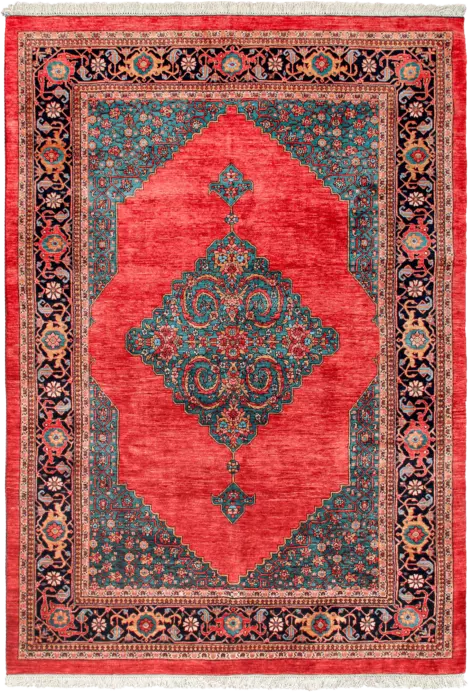 Newly Woven Heritage Bidjar Rectangle Red Rug 7×10 Wool-Cotton