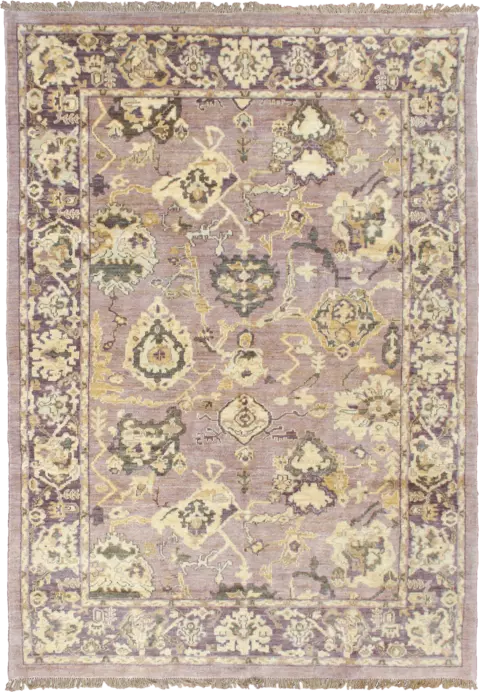 Newly Woven Heritage Sultanabad Rectangle Purple Rug 7×10 Wool-Cotton