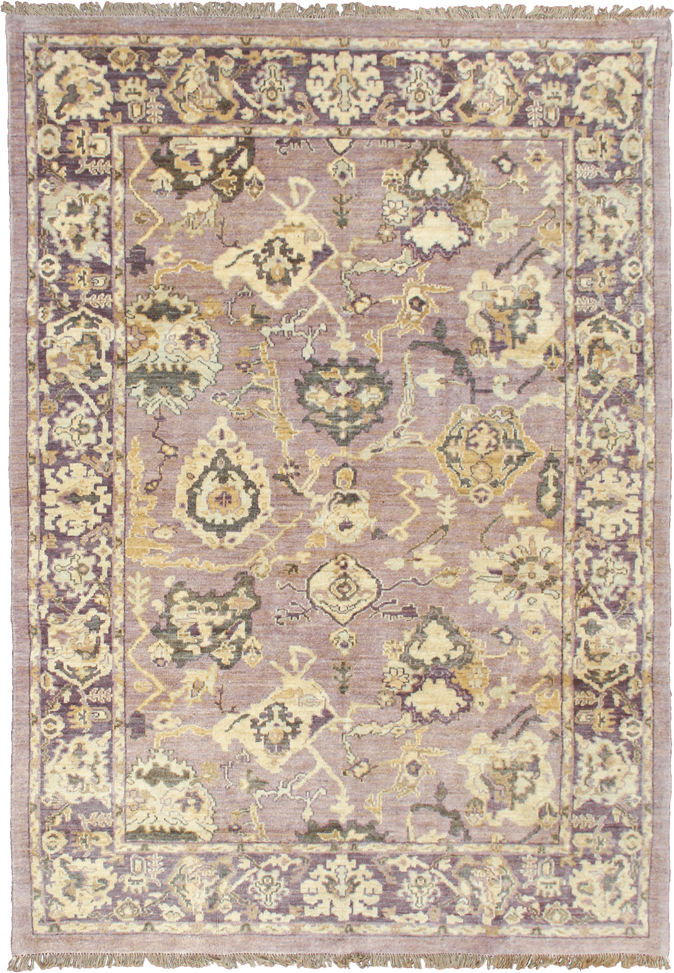 Newly Woven Heritage Sultanabad Rectangle Purple Rug 7×10 Wool-Cotton