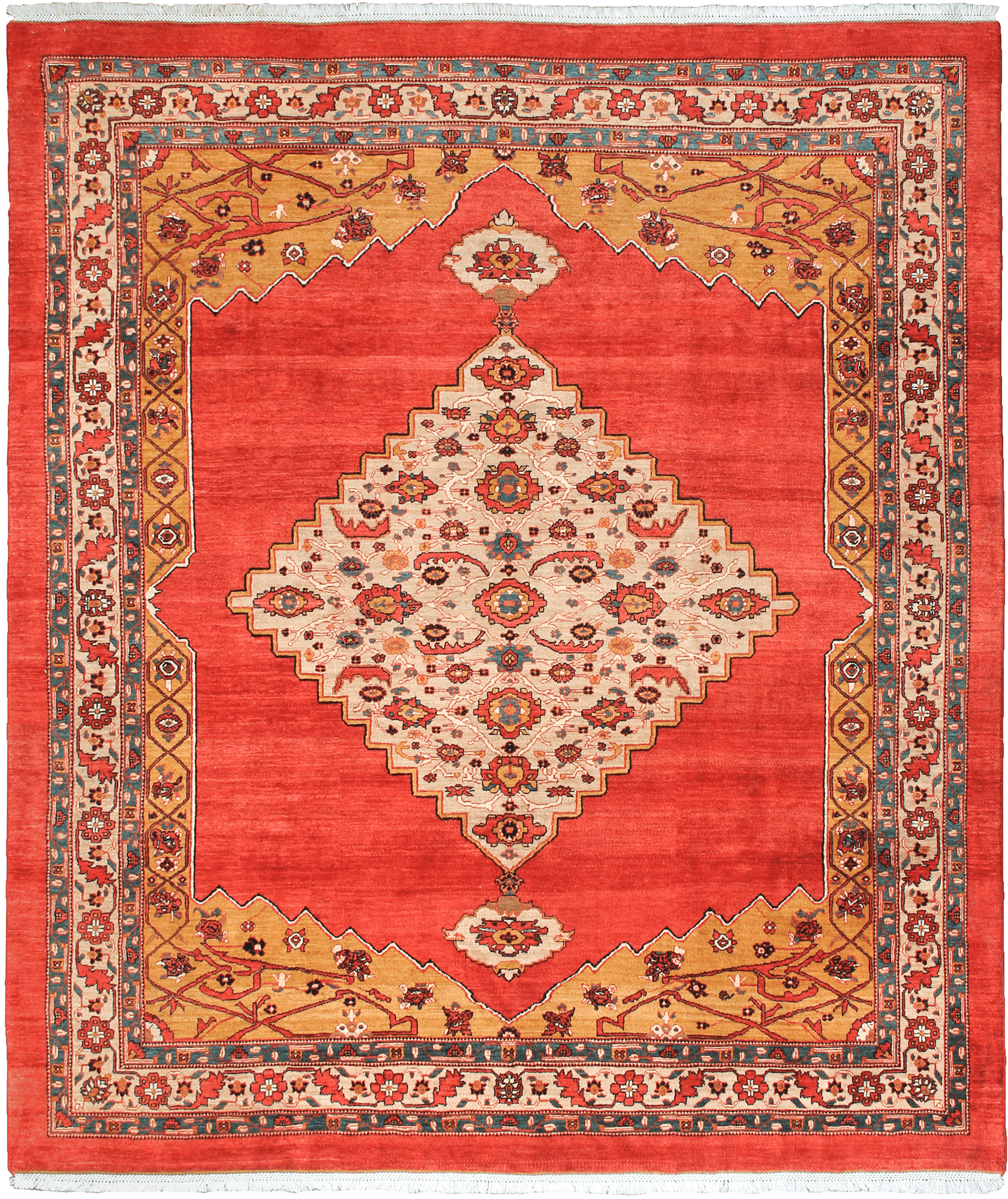Newly Woven Heritage Bidjar Rectangle Red Rug 8×9 Wool-Cotton