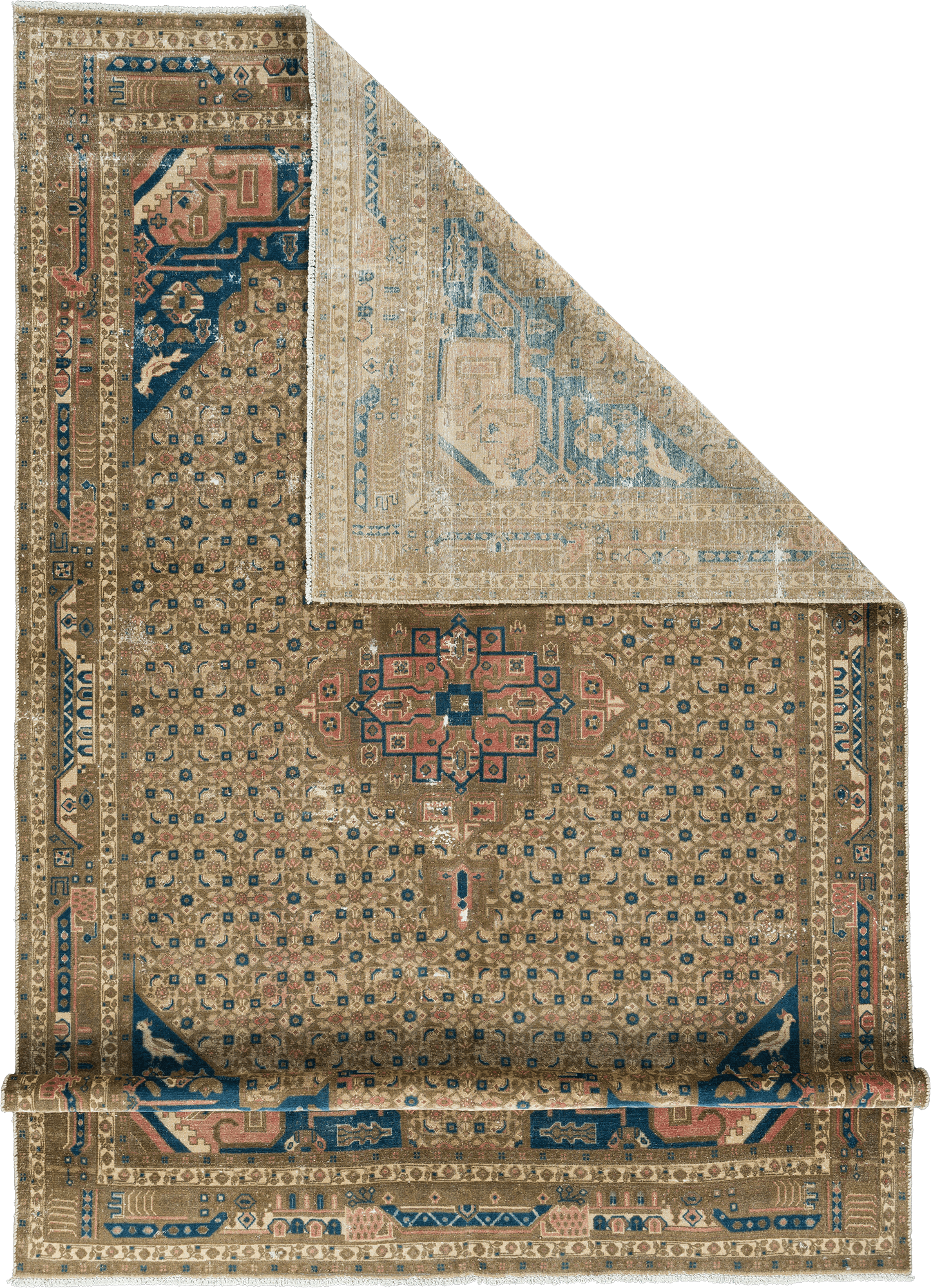 Patina Sonqor Rectangle Brown Rug 7×10 Wool-Cotton