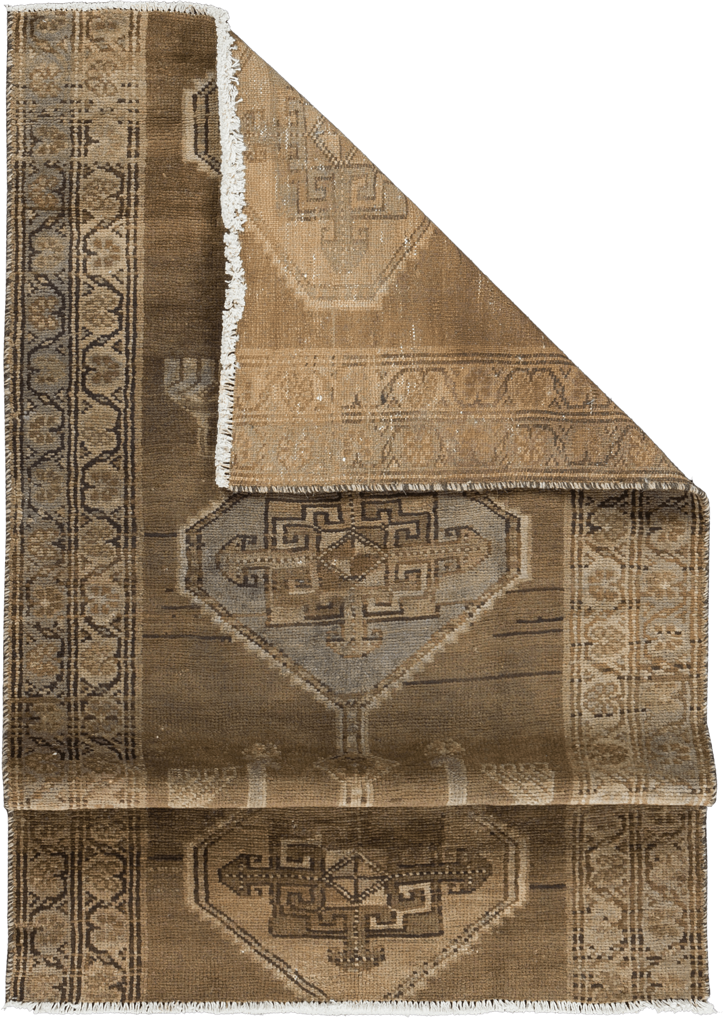 Modern Ardebil Rectangle Brown Rug 3×5 Wool-Cotton