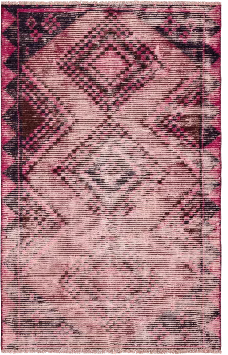 Colorful Vintage Western Persia Rectangle Red Rug 4×6 Wool-Cotton