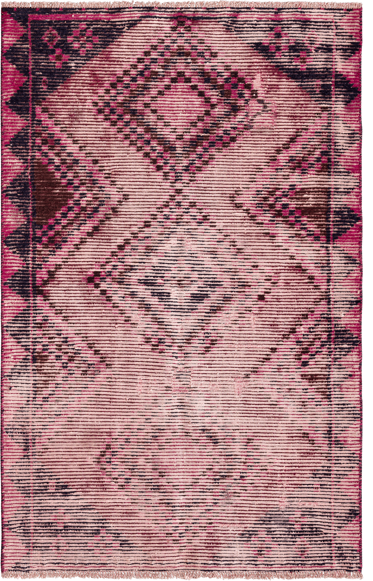 Colorful Vintage Western Persia Rectangle Red Rug 4×6 Wool-Cotton