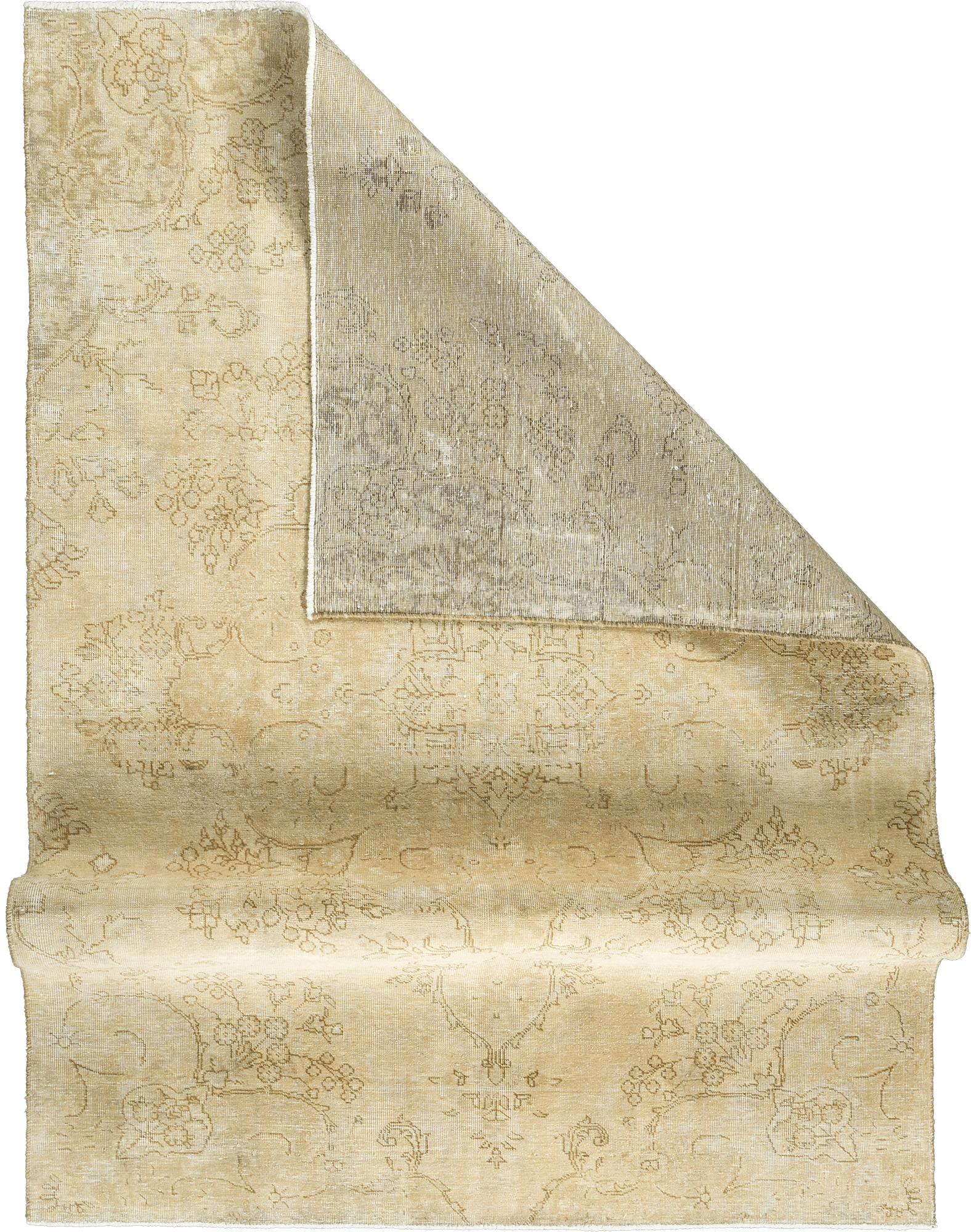 Modern Tabriz Rectangle Beige Rug 5×8 Wool-Cotton