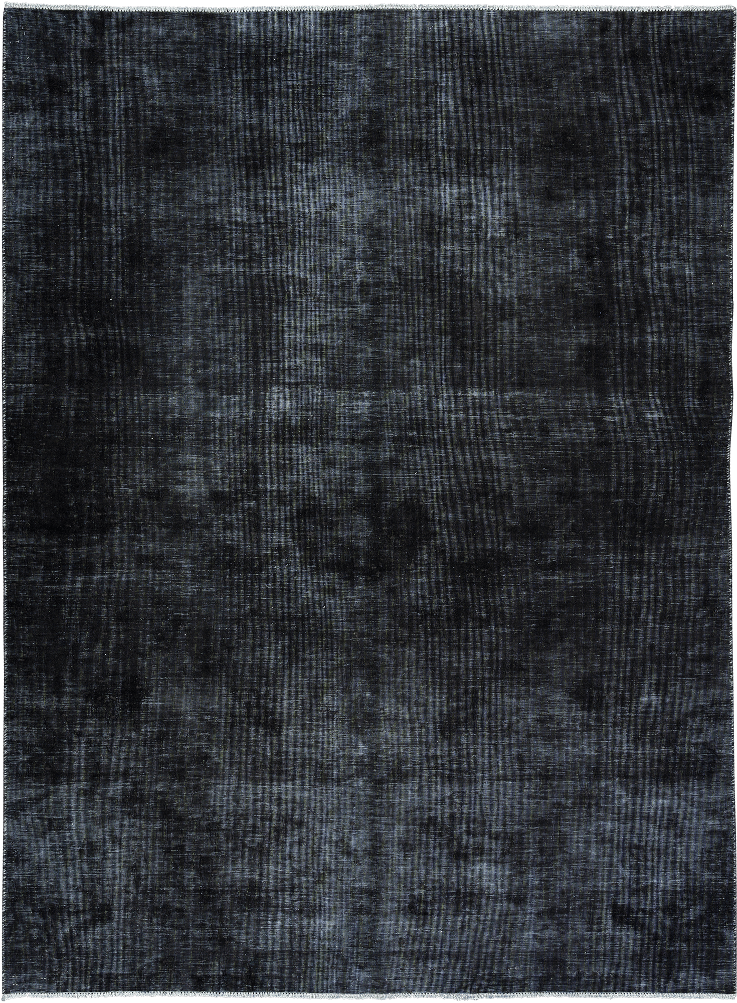 Colorful Vintage Tabriz Rectangle Black Rug 6×9 Wool-Cotton