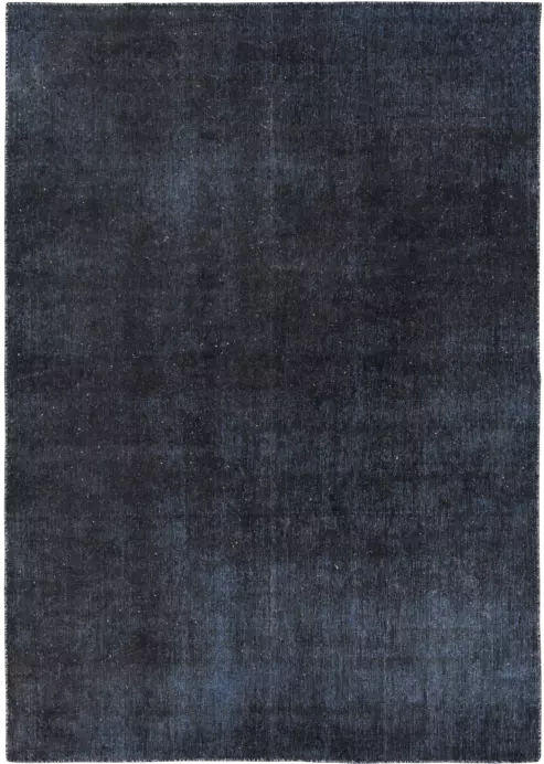 Colorful Vintage Tabriz Rectangle Blue Rug 6×9 Wool-Cotton