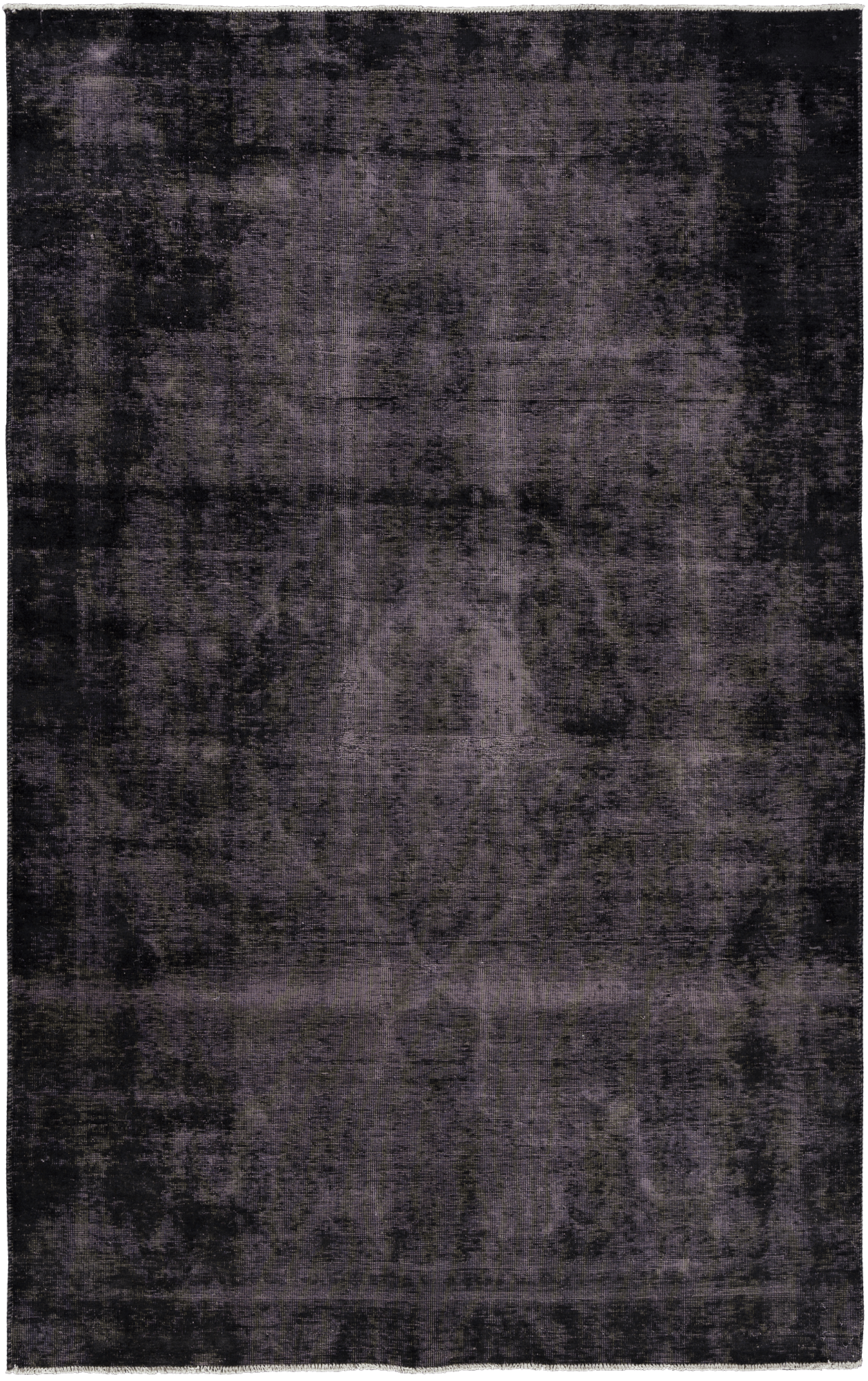 Colorful Vintage Tabriz Rectangle Black Rug 6×9 Wool-Cotton