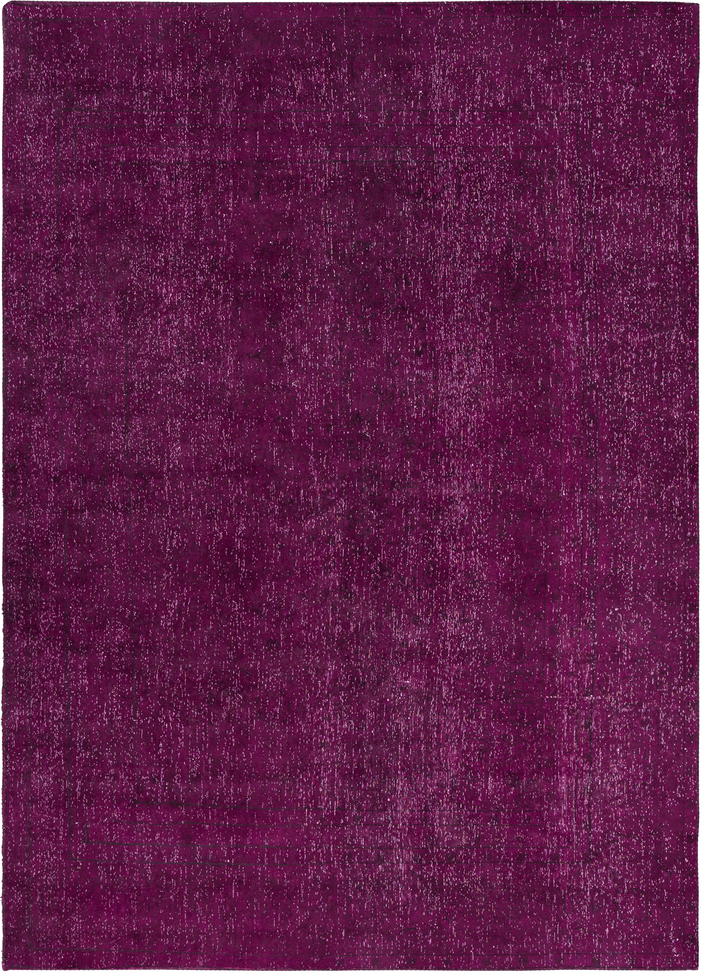 Colorful Vintage Tabriz Rectangle Purple Rug 7×9 Wool-Cotton