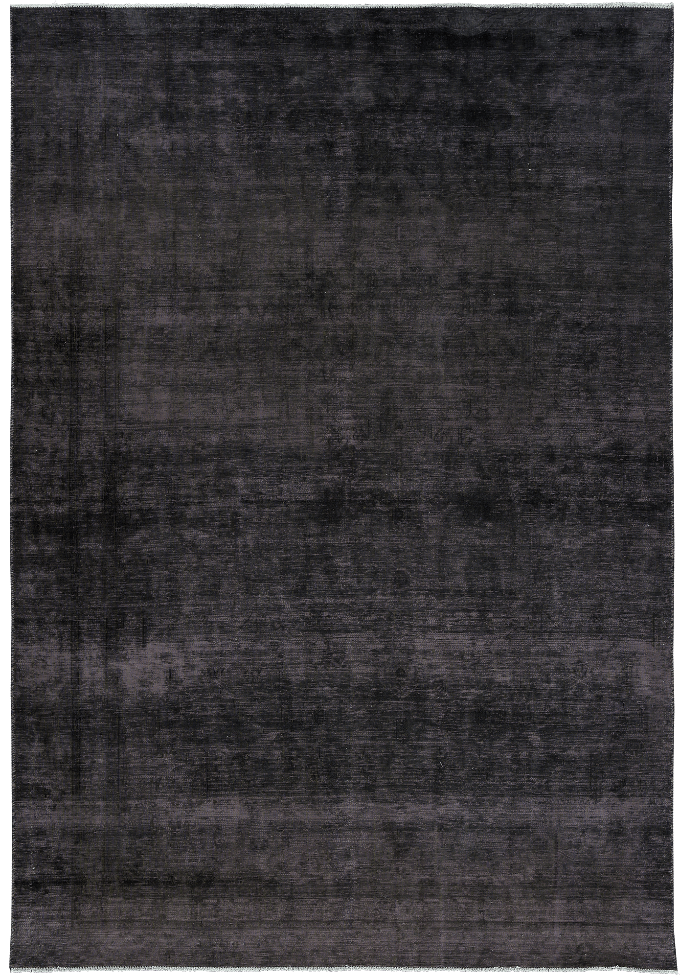 Colorful Vintage Tabriz Rectangle Black Rug 6×9 Wool-Cotton