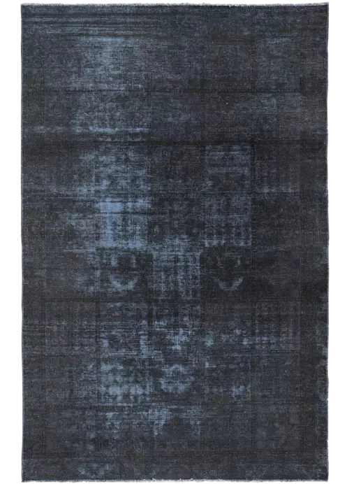 Colorful Vintage Bakhtiari Rectangle Blue Rug 6×9 Wool-Cotton