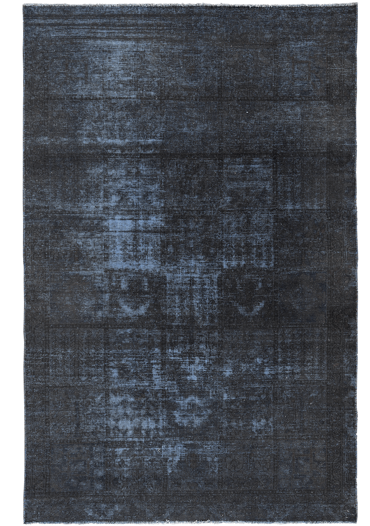 Colorful Vintage Bakhtiari Rectangle Blue Rug 6×9 Wool-Cotton