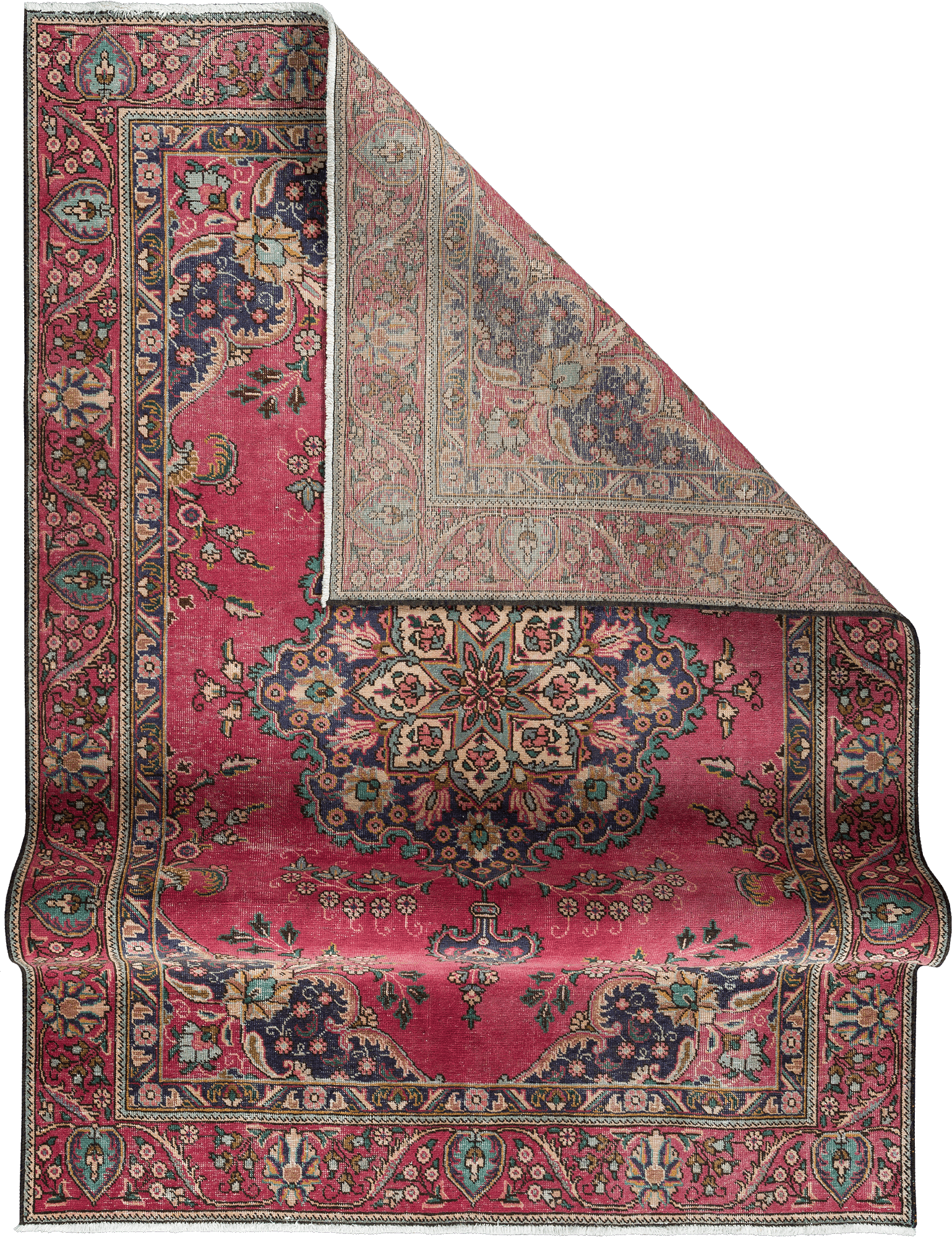 Patina Tabriz Rectangle Red Rug 6×9 Wool-Cotton