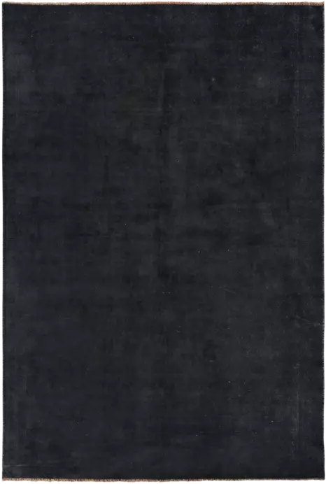 Colorful Vintage Tabriz Rectangle Black Rug 6×10 Wool-Cotton