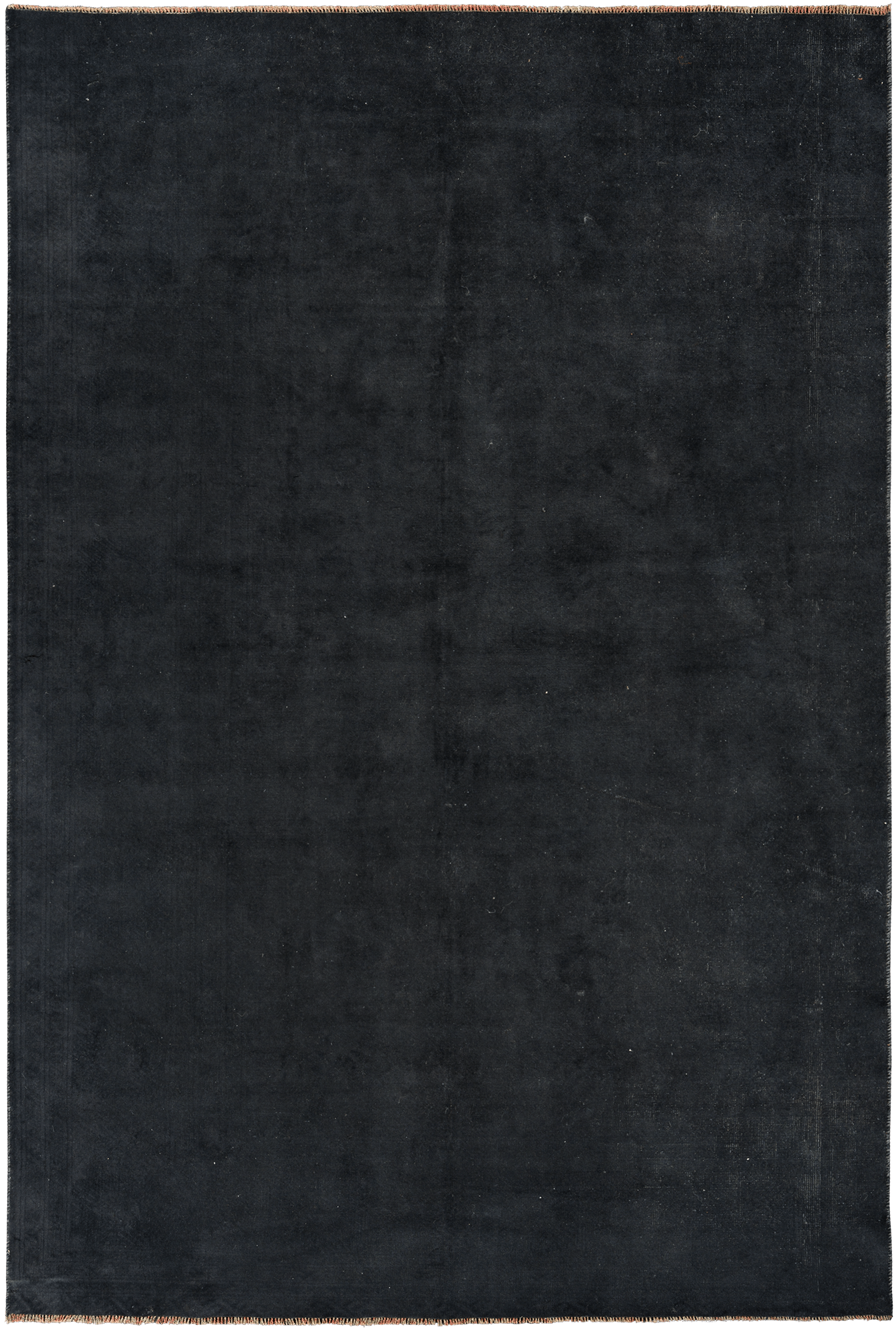 Colorful Vintage Tabriz Rectangle Black Rug 6×10 Wool-Cotton