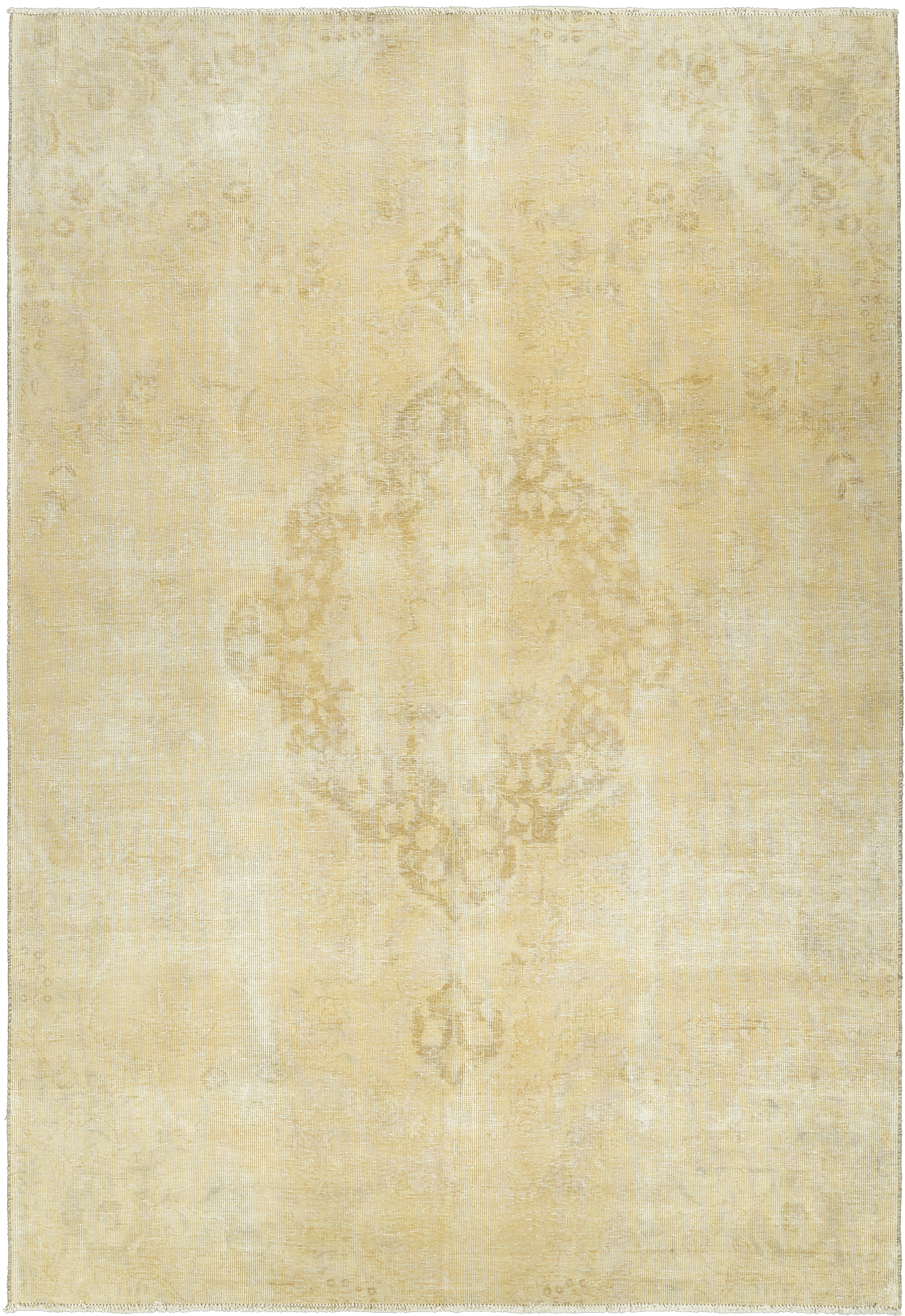 Modern Tabriz Rectangle Beige Rug 7×10 Wool-Cotton
