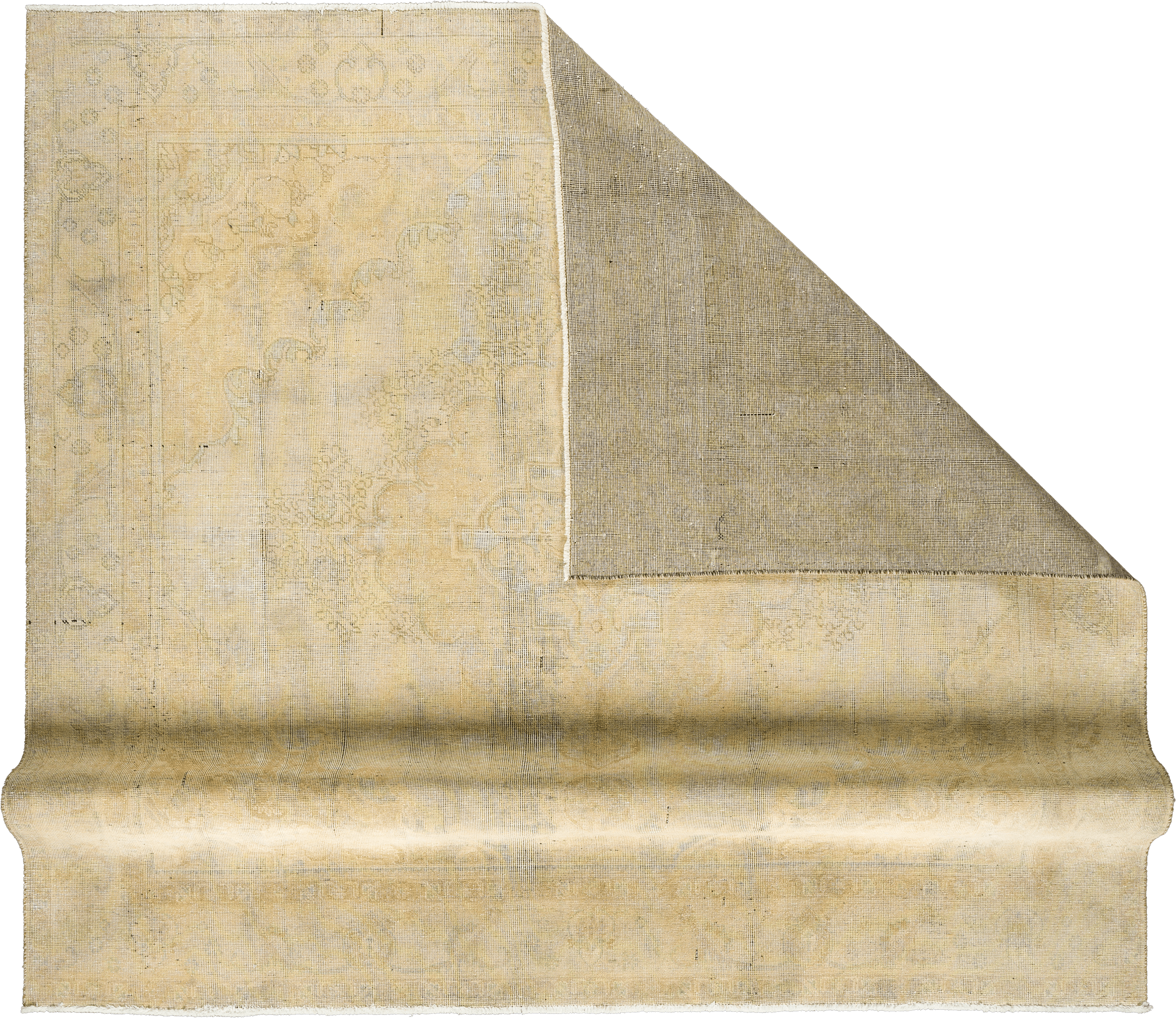 Modern Tabriz Square Beige Rug 9×9 Wool-Cotton