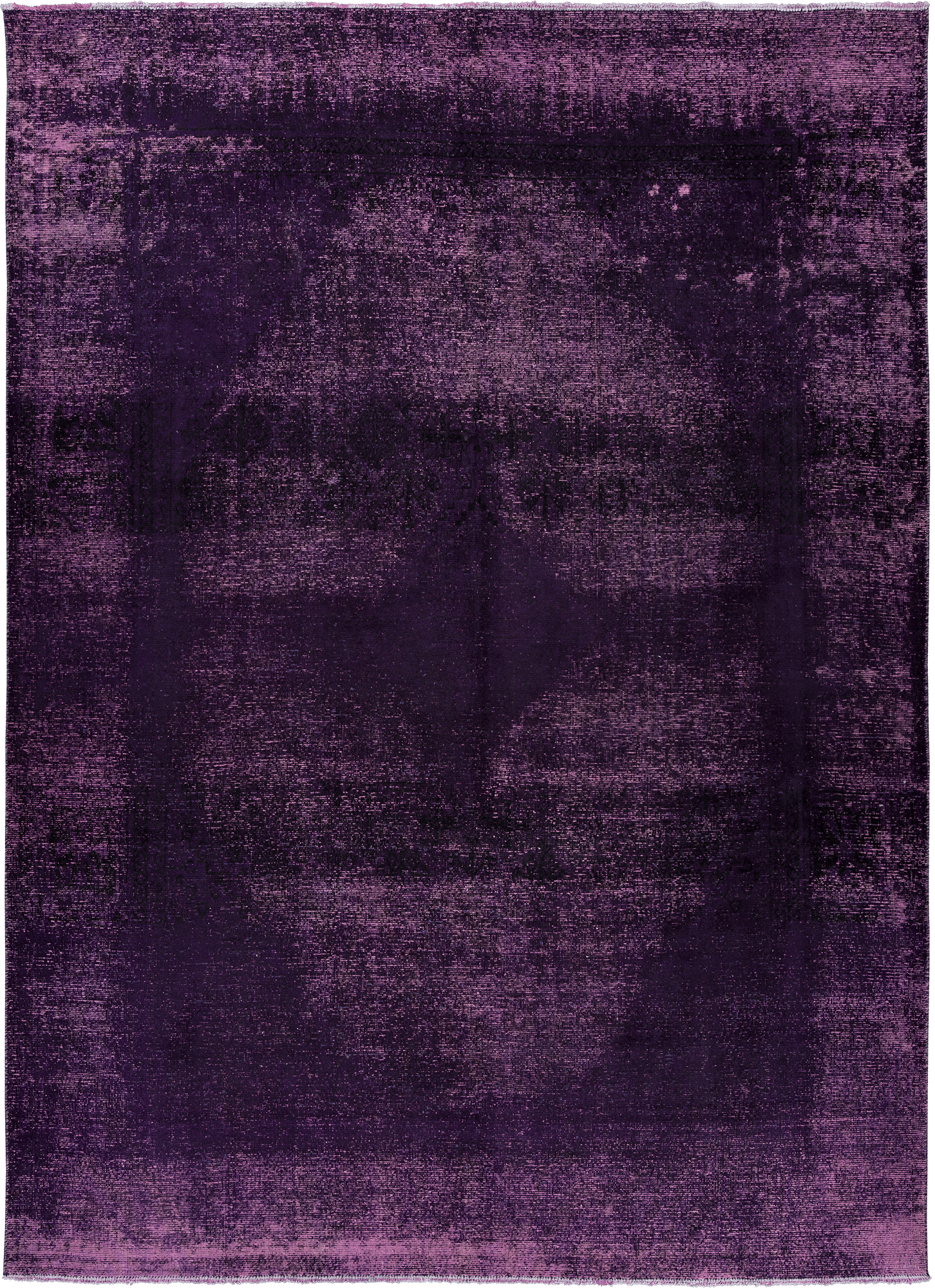 Colorful Vintage Tabriz Rectangle Purple Rug 9×12 Wool-Cotton