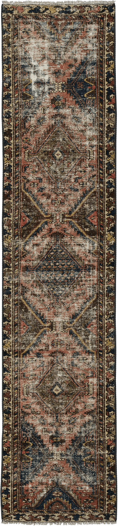 Modern Qashqai Runner Red Rug 2×10 Wool-Cotton