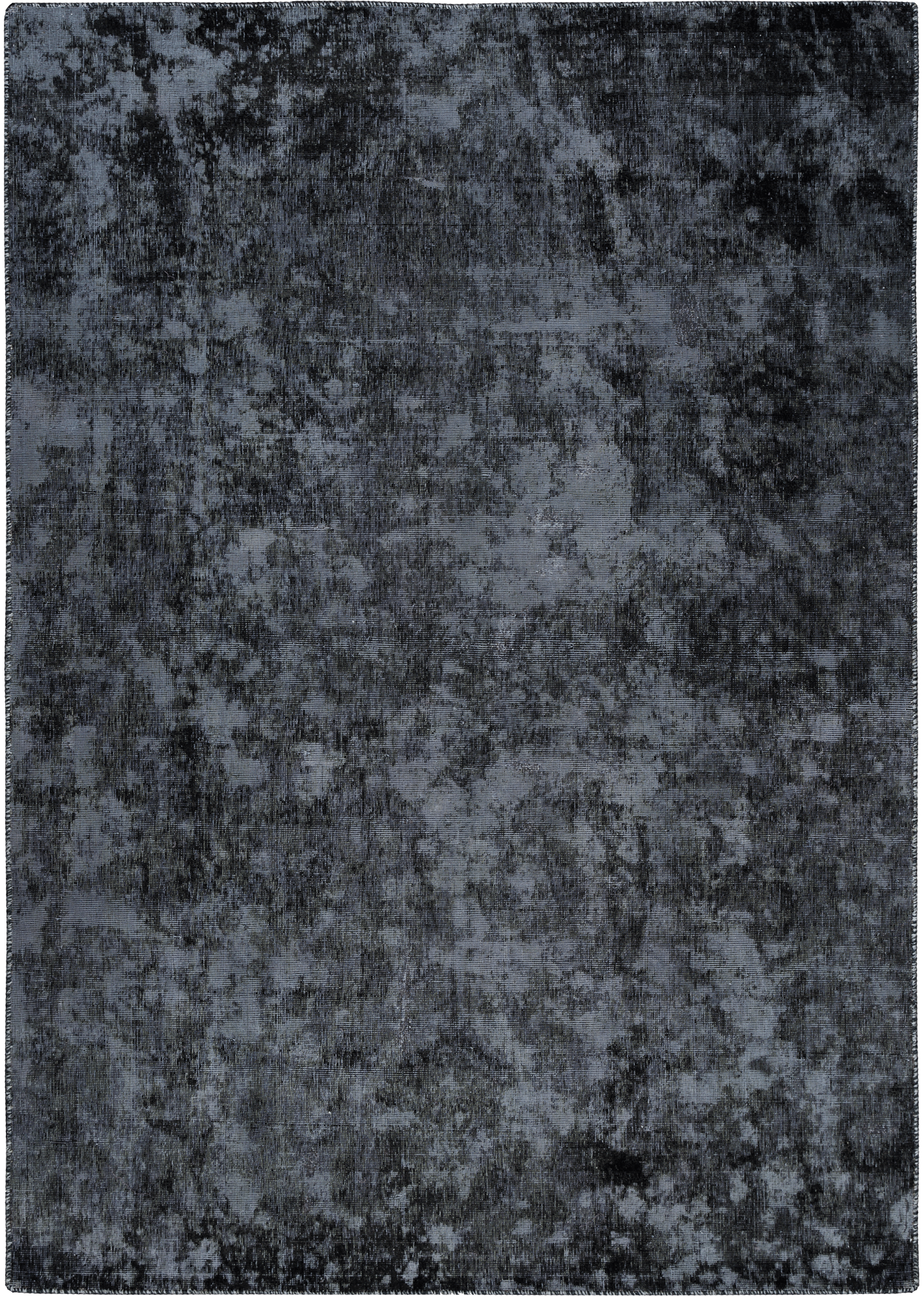 Colorful Vintage Tabriz Rectangle Black Rug 6×8 Wool-Cotton