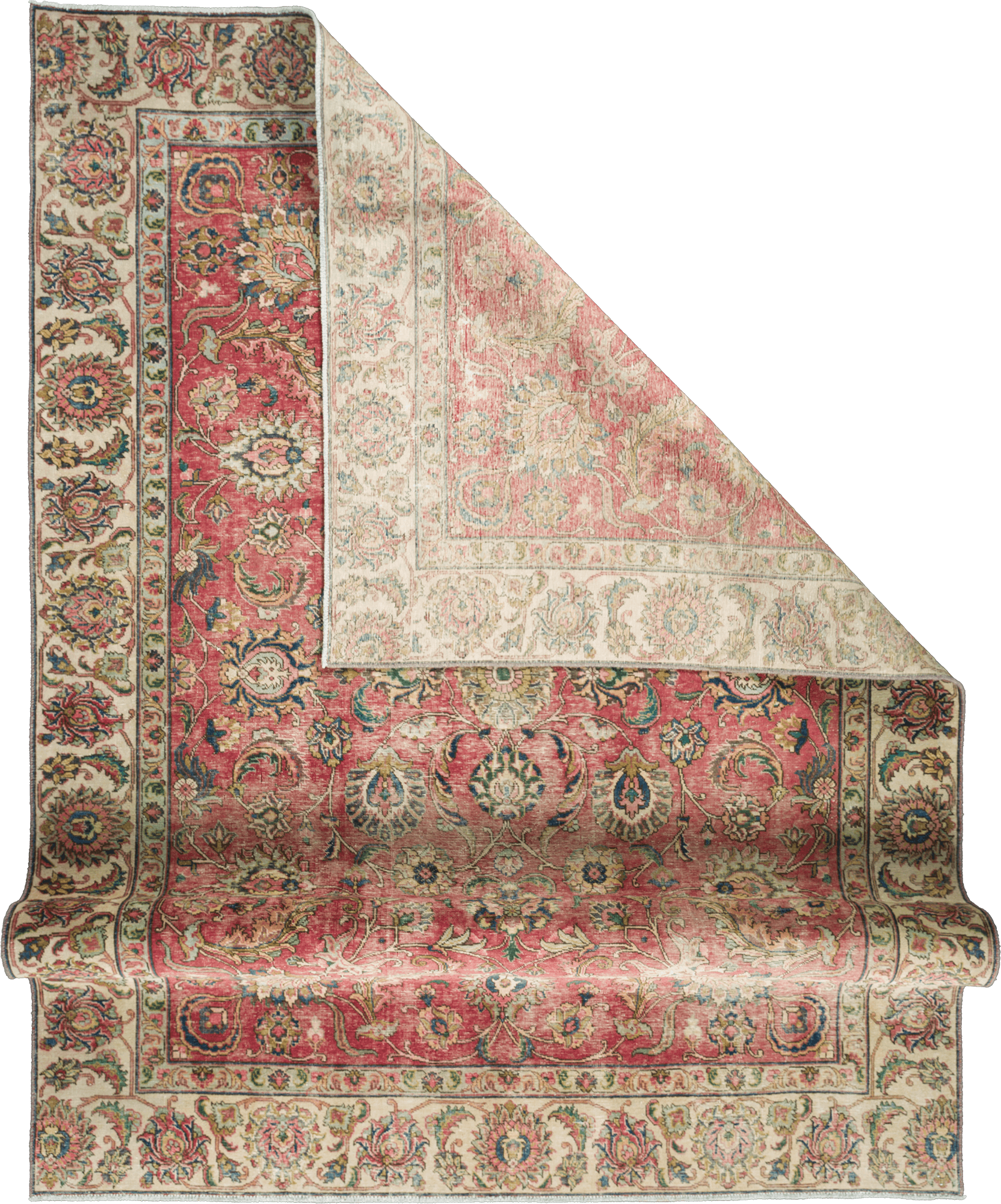 Patina Tabriz Rectangle Red Rug 8×11 Wool-Cotton