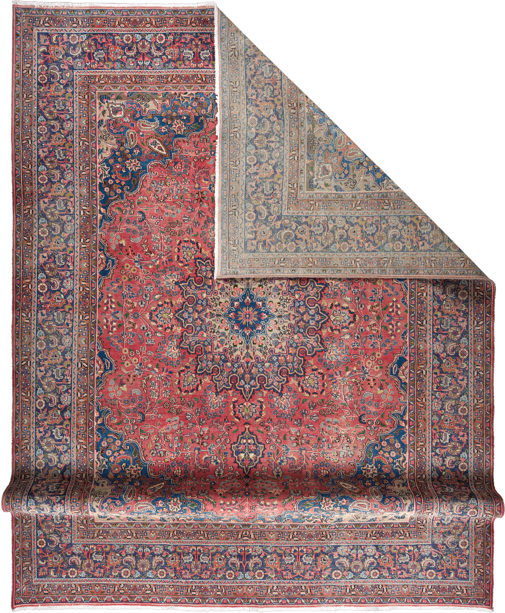 Patina Tabriz Rectangle Red Rug 10×13 Wool-Cotton