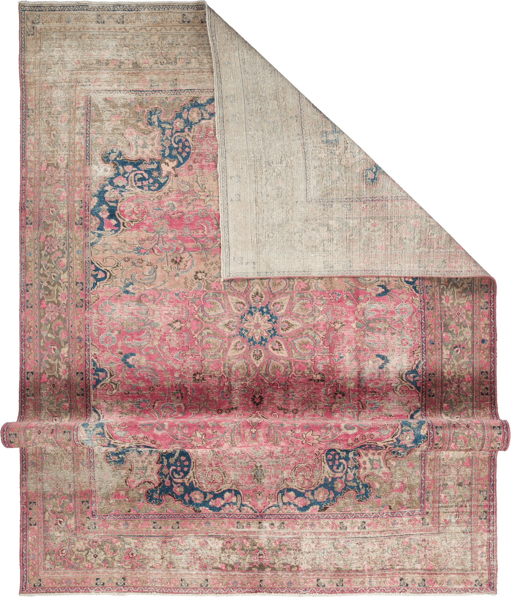 Modern Tabriz Rectangle Red Rug 9×13 Wool-Cotton