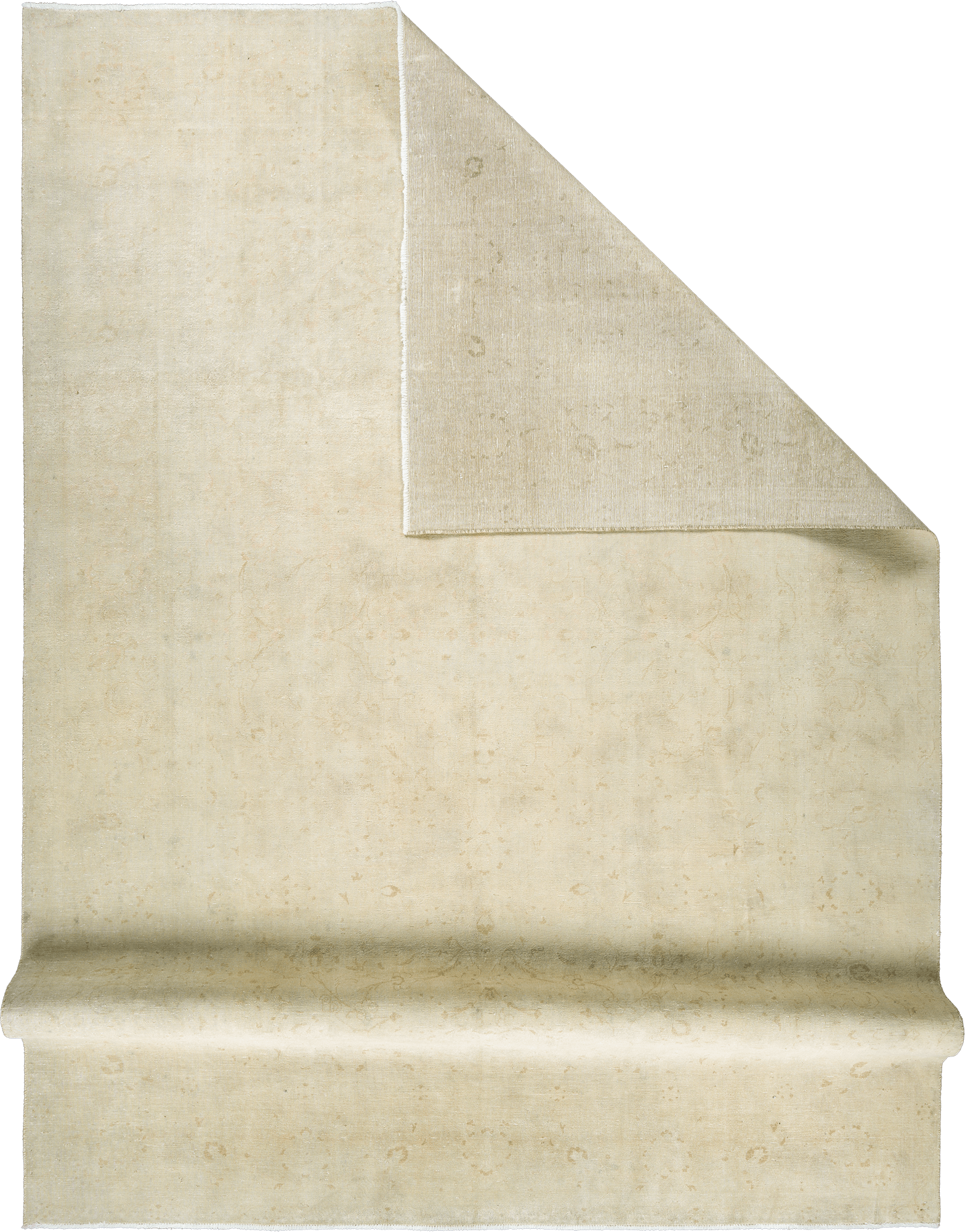Modern Tabriz Rectangle Beige Rug 9×13 Wool-Cotton